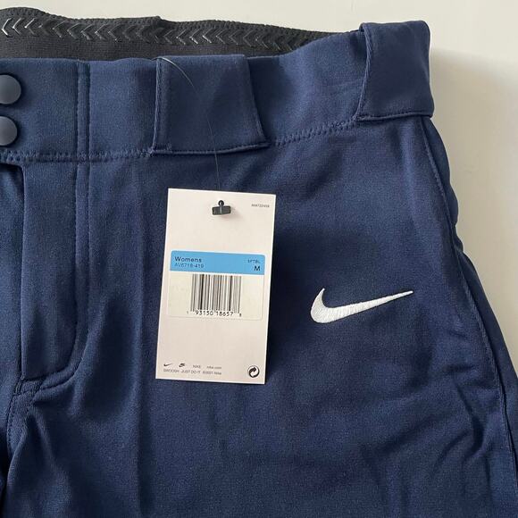 Nike Vapor Select 3/4 Length Softball Pants Women's M Navy Blue AV6718-419 NWT - Picture 11 of 11